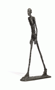 Alberto Giacometti (1901-1966), L’ homme qui marche I. Property formerly in the collection of Dresdner Bank AG was sold at Sotheby’s in 65,001,250 GBP. Photo courtesy of Sotheby’s.   
